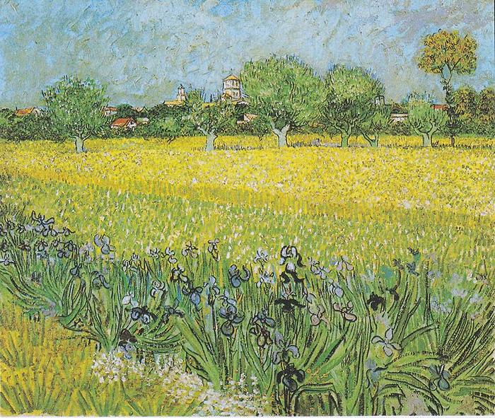 Vincent Van Gogh View of Arles with irises in the foreground Germany oil painting art
